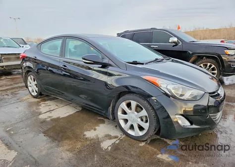 2013 Hyundai Elantra Gls из США, поврежденный, VIN 5NPDH4AE4DH180765